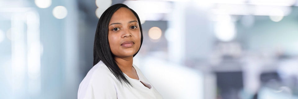 Female posing for photograph
